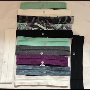 Huge lot of lululemon headbands
